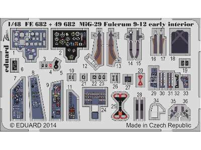 MiG-29 Fulcrum 9-12 early interior S. A. 1/48 - Gwh - image 2