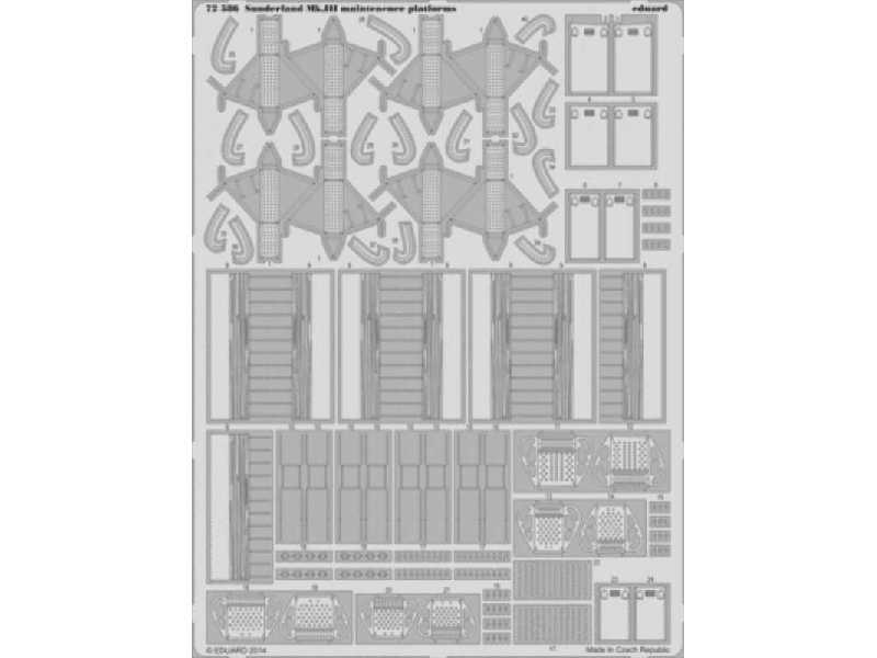 Sunderland Mk. III maintenence platforms 1/72 - Italeri - image 1