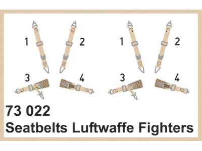 Seatbelts Luftwaffe fighters SUPER FABRIC 1/72 - image 1