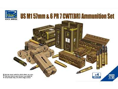 US M1 57mm & 6PR 7cwt (BR) Ammunition Set (Model kits x4) - image 1
