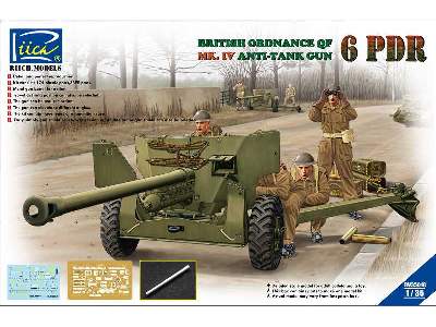 British Ordnance QF 6 Pdr Mk.IV Anti-tank Gun w/Metal gun barrel - image 1