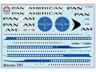 Boeing 707 American medium-haul airliner, Pan American - image 2