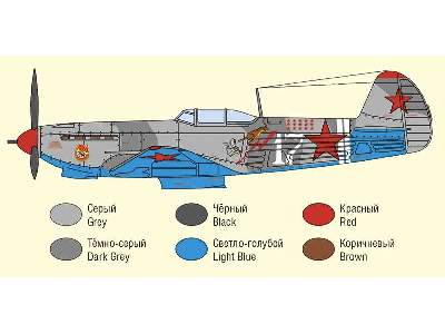 Yakovlev Yak-9T Russian fighter. Ace Ivan Stepanenko - image 3