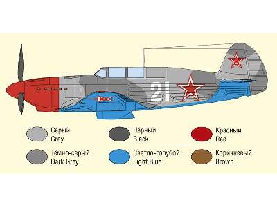 Yakovlev Yak-7B Russian fighter. Ace Arseniy Vorozheykin - image 4