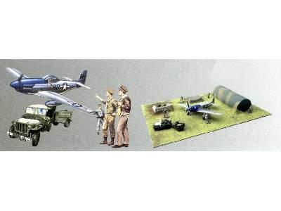 Zestaw Lotnisko Polowe USAAF - diorama - image 2