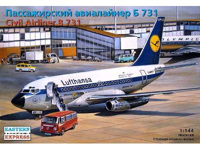 Boeing 737-100 American short-haul airliner, Lufthansa - image 1