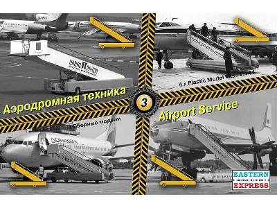 Airport service set #3 (self-propelled passenger boarding stairs - image 1