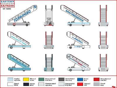 Airport service set #3 (self-propelled passenger boarding stairs - image 4