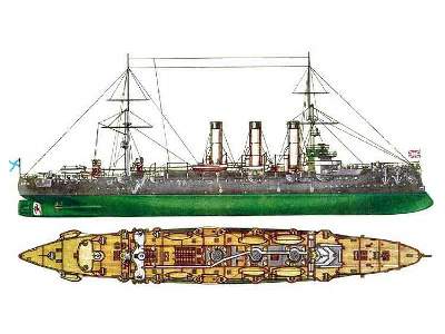 Aurora Russian Navy protected cruiser (1:400) - image 3