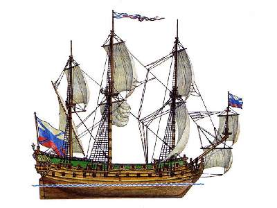 Goto Predestinatsia Russian XVIII century ship of the line (1:96 - image 2