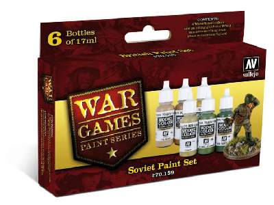 Wargames Soviet Infantry Paint Set - 6 pcs - image 1