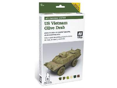 US Vietnam Olive Drab - AFV Painting System - 6 pcs. - image 1