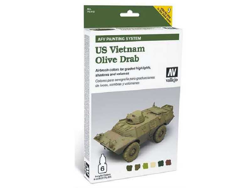 US Vietnam Olive Drab - AFV Painting System - 6 pcs. - image 1