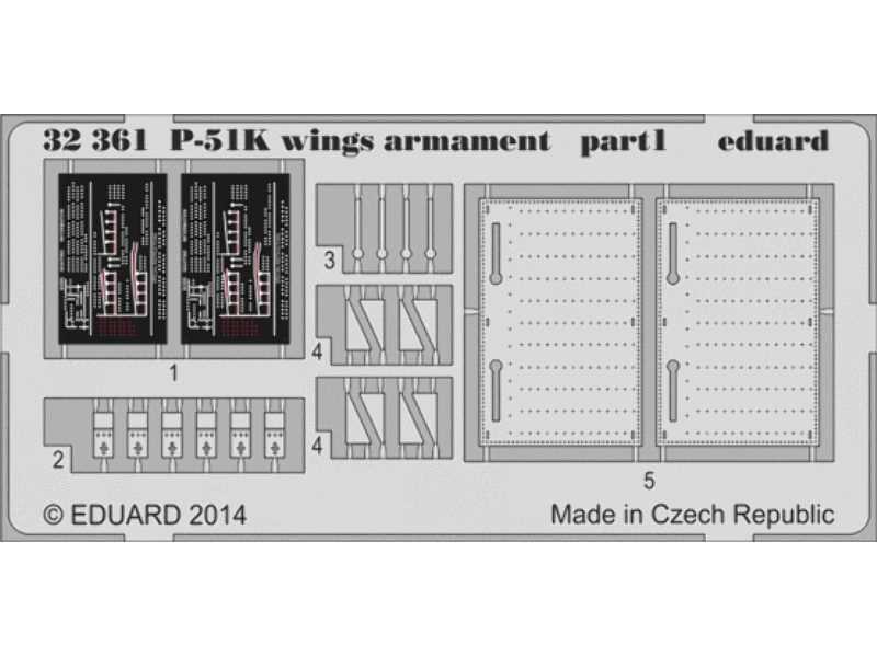 P-51K wings armament 1/32 - Dragon - image 1