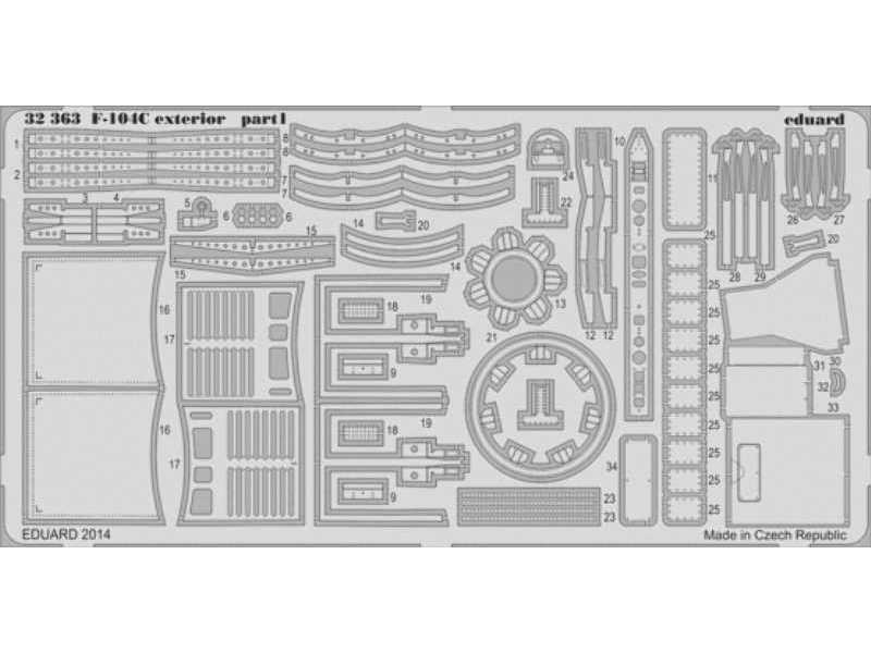 F-104C exterior 1/32 - Italeri - image 1