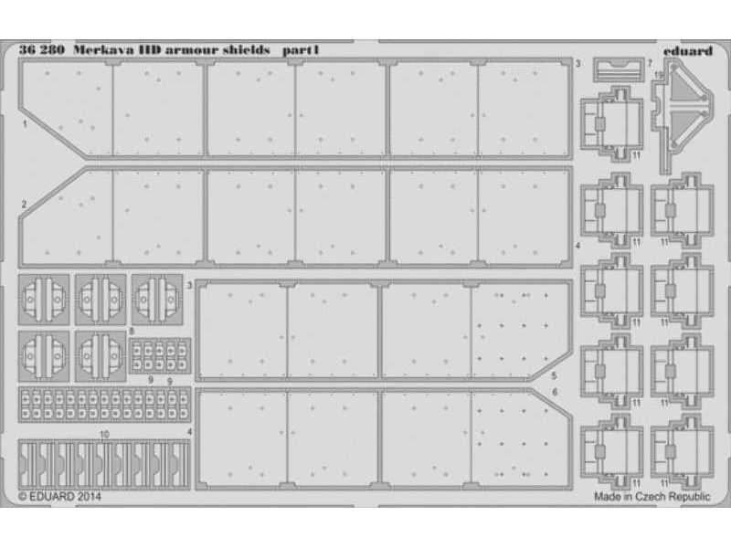 Merkava IID armour shields 1/35 - Academy Minicraft - image 1