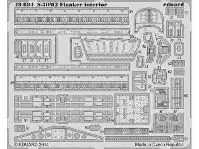 S-30M-2 Flanker interior S. A. 1/48 - Academy Minicraft - image 1