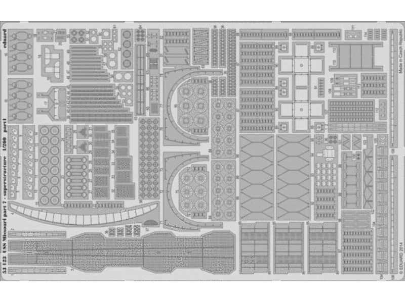 USS Missouri part 7 - superstructure 1/200 - Trumpeter - image 1