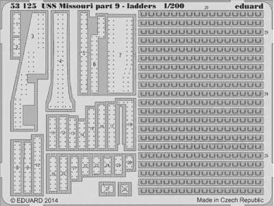 USS Missouri part 9 - ladders 1/200 - Trumpeter - image 1