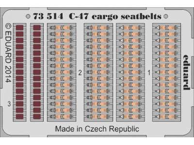C-47 cargo seatbelts 1/72 - Airfix - image 1