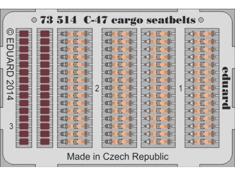 C-47 cargo seatbelts 1/72 - Airfix - image 1
