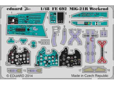 MiG-21R Weekend 1/48 - Eduard - image 1