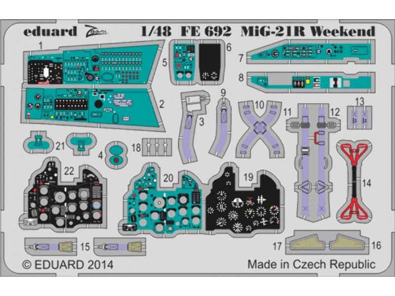 MiG-21R Weekend 1/48 - Eduard - image 1