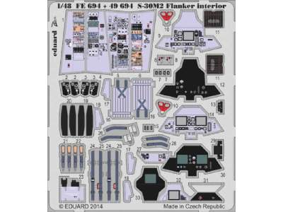 S-30M-2 Flanker interior S. A. 1/48 - Academy Minicraft - image 1