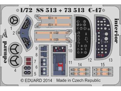 C-47 interior S. A. 1/72 - Airfix - image 1