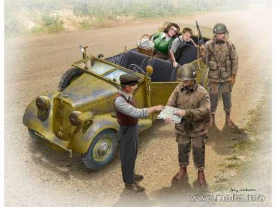 Sd. Kfz. 1 Type 170 VK + US Paratroopers and civilians - image 1