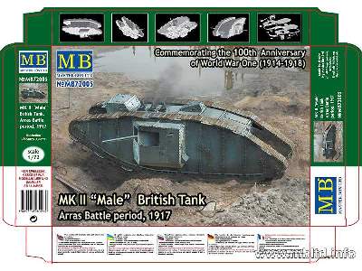 MK II Male - British Tank, Arras Battle period, 1917 - image 2
