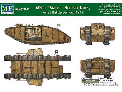 MK II Male - British Tank, Arras Battle period, 1917 - image 3