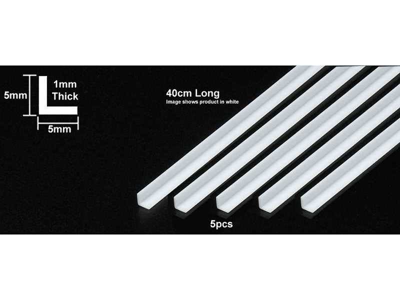 Plastic Beam 5mm L-Shaped - clear - 5 pcs. - image 1