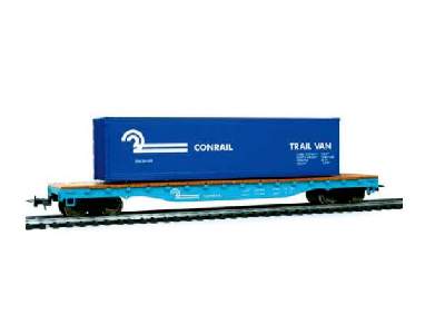 Flat car with container Conrail - image 1