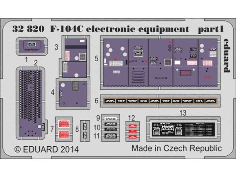 F-104C electronic equipment 1/32 - Italeri - image 1