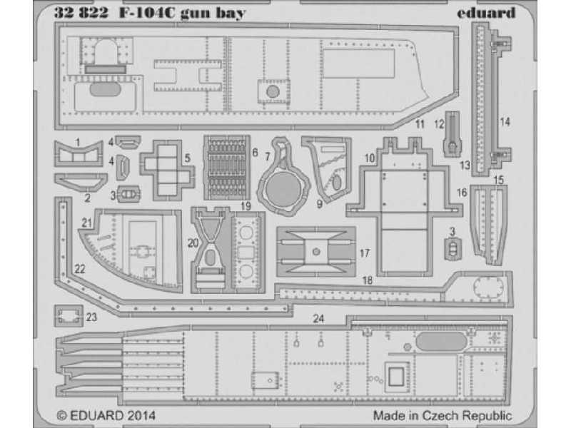 F-104C gun bay 1/32 - Italeri - image 1