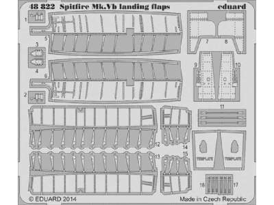 Spitfire Mk. V landing flaps 1/48 - Airfix - image 1