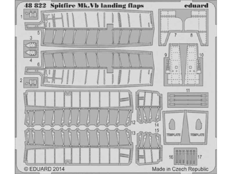 Spitfire Mk. V landing flaps 1/48 - Airfix - image 1