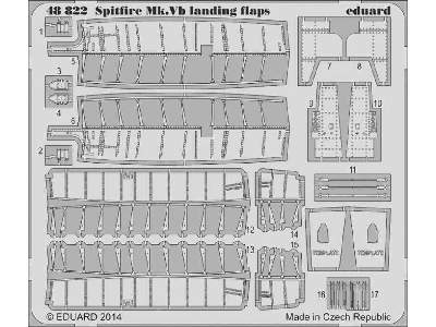 Spitfire Mk. V landing flaps 1/48 - Airfix - image 2