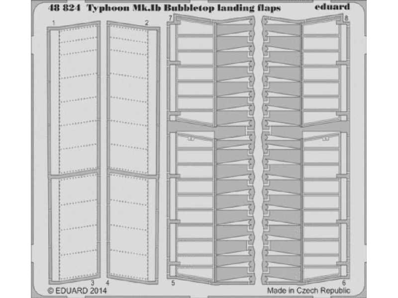 Typhoon Mk. Ib Bubbletop landing flaps 1/48 - Italeri - image 1