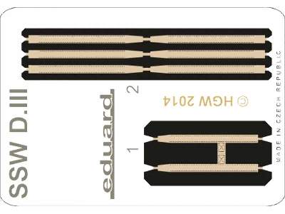 SSW D. III seatbelts FABRIC 1/48 - Eduard - image 1