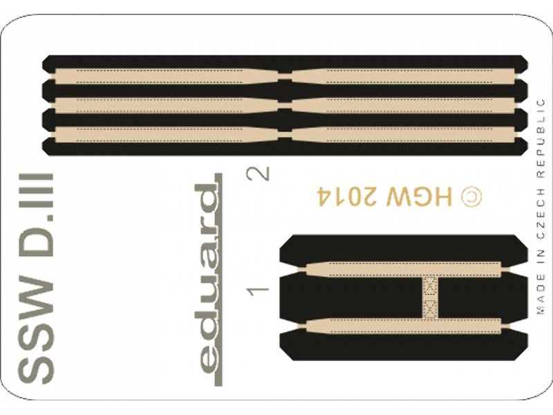 SSW D. III seatbelts FABRIC 1/48 - Eduard - image 1