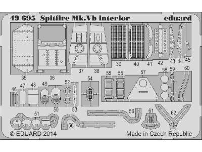 Spitfire Mk. Vb interior S. A. 1/48 - Airfix - image 3