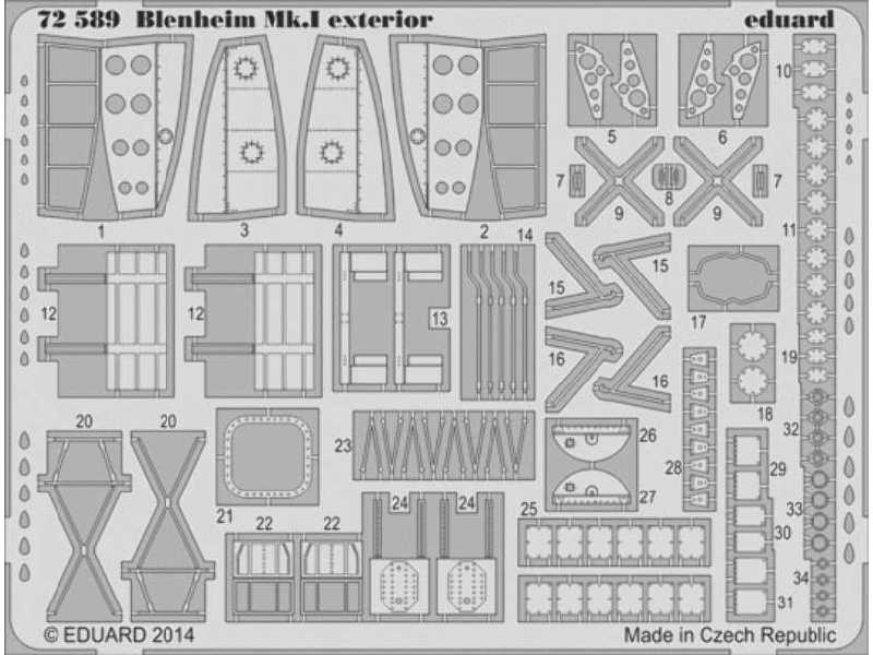 Blenheim Mk. I exterior 1/72 - Airfix - image 1