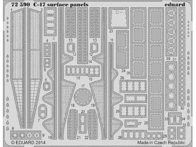 C-47 surface panels 1/72 - Airfix - image 1