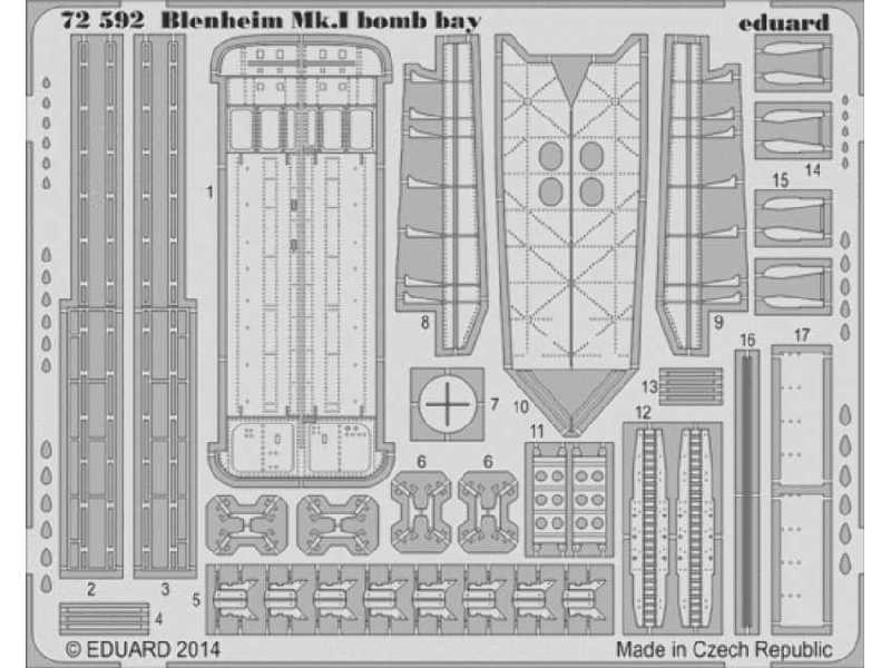 Blenheim Mk. I bomb bay 1/72 - Airfix - image 1