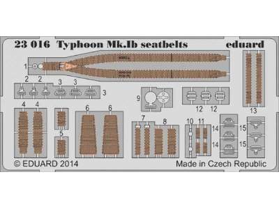 Typhoon Mk. Ib seatbelts 1/24 - Airfix - image 1