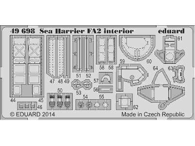 Sea Harrier FA2 interior S. A. 1/48 - Kinetic - image 3