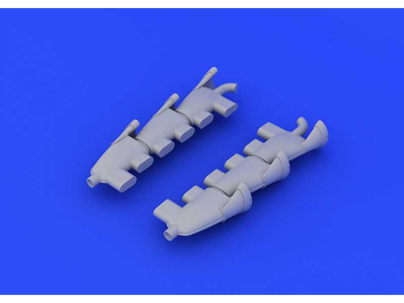 Spitfire Mk. V exhaust stacks fishtail 1/48 - Airfix - image 1