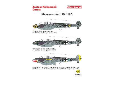 Decals - Messerschmitt Bf 110D - image 2